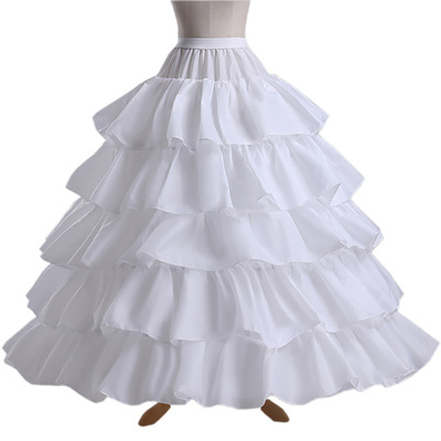 Europe and America wedding Wedding dress Panniers Lotus leaf Fishbone Panniers white gules Thin section full dress Cross border wholesale