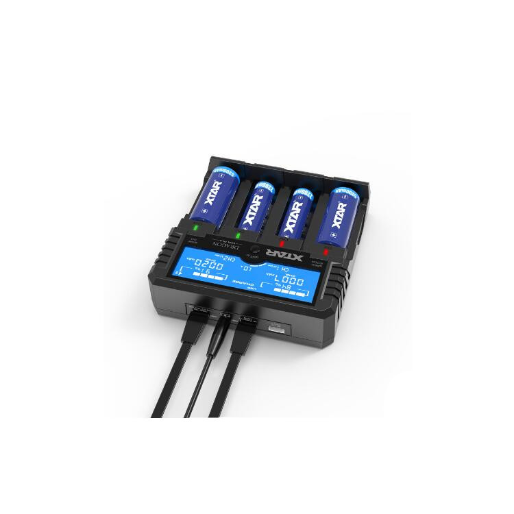 XTAR/爱克斯达VP4 Plus 4槽液晶 镍氢锂离子电池充电器测内阻