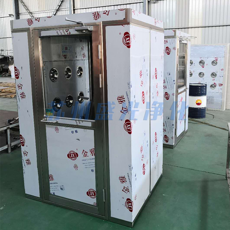 厂家定制不锈钢双人双吹风淋室 供应双人双吹风淋室 （1500型）