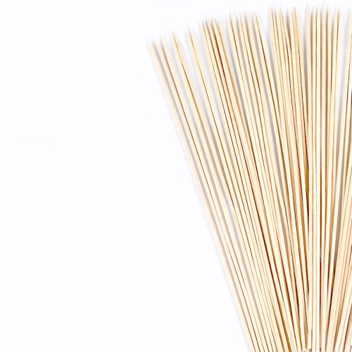 Factory direct supply of barbecue bamboo skewers mutton skewers barbecue hot dogs disposable bamboo skewers barbecue tools 500 pieces