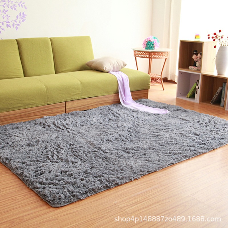 厂家直销批发现代丝毛地毯客厅 长方形茶几沙发床边地毯卧室地垫|ms
