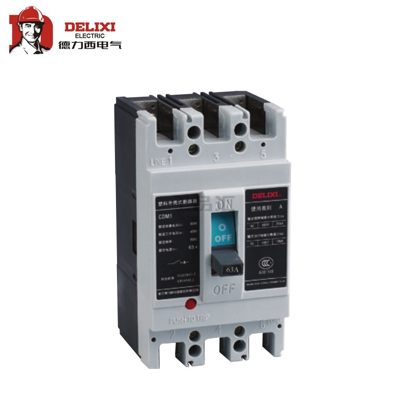 德力西电气 塑壳断路器；CDM1-225L/3300 125A