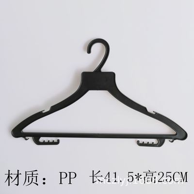 黑色塑料衣挂衣架酒店式衣架賓館幹洗店衣撐廠家印刷直銷中麗