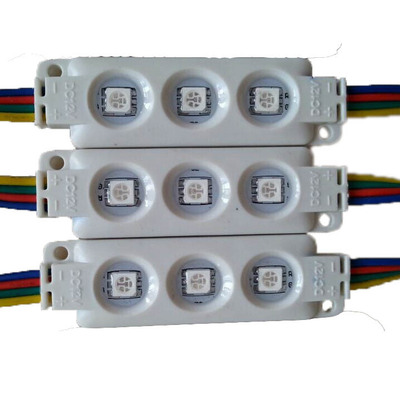 Colorful Three lights Injection molding Glue LED module,Highlight,High-end Luminous character Epistar chip led module