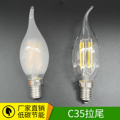 厂家直销过CE认证LED蜡烛灯220V LED拉尾灯泡 节能拉尾泡蜡烛灯泡