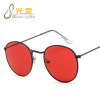 Trend marine fashionable sunglasses, glasses solar-powered, Korean style, simple and elegant design