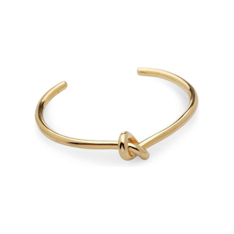 Rope knot knot knot bracelet bracelet women's minimalist fashion temperament brass vacuum plating 18K real gold does not fade