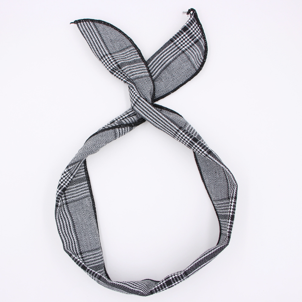 Casual Retro Striped Ladies Bowknot Variety Rabbit Ears Wire Headband display picture 2