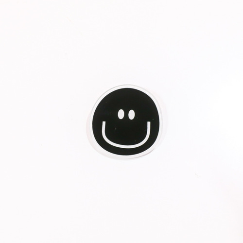 Acrylic Expression Smiley Magnetic Refrigerator Magnet Soft Cute Black and White Board Soft Magnet Home Decor Refrigerator Magnet