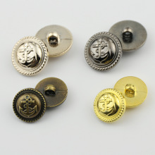 塑料电镀铁锚纽扣英伦复古风大衣风衣外套毛衣羊毛衫扣子金属扣