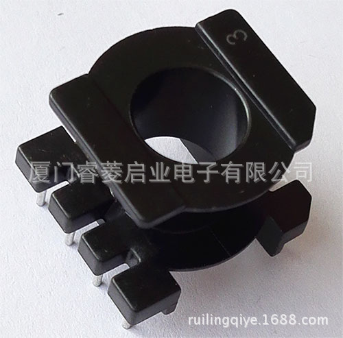 ER25/EC25 立式 4+4 针距3.5 排距17.5 高15.8 变压器骨架厂家