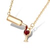 Personal design Cross -border hot -selling new model inlaid Ms. Love Red Wine Bottle Cup Cup Necklace Love Towers