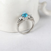 Sapphire wedding ring for beloved, European style