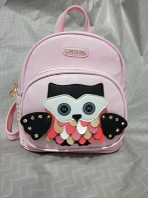 俏碧婷廠家直銷2018年新款貓頭鷹雙肩包學生背包