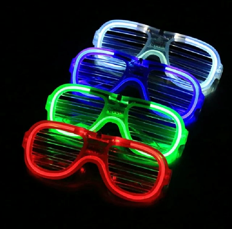 Land stall source LED shutter glasses Halloween/Christmas cold glasses ball glowing glasses