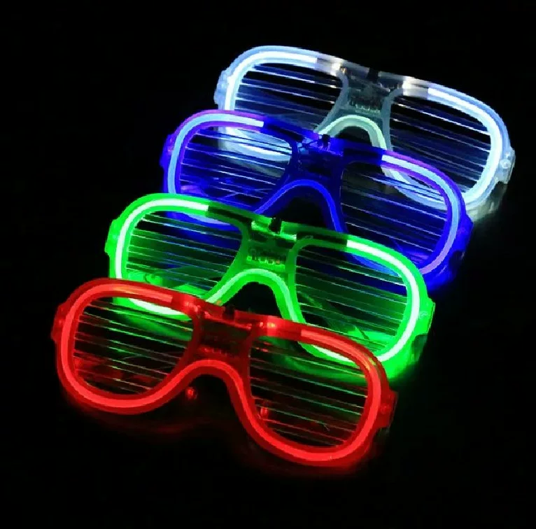 Land stall source LED shutter glasses Halloween/Christmas cold glasses ball glowing glasses
