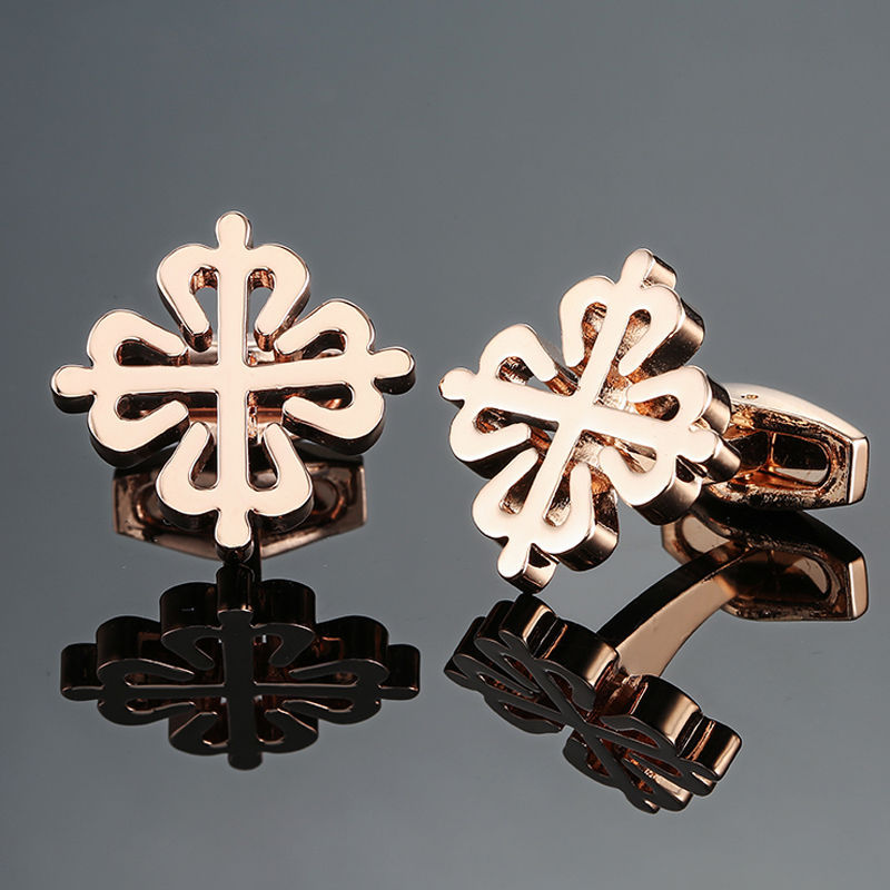 16g Weight Cufflinks Classification 1 Pair Quantity Business Occasion Copper Material Geometric Pattern Men's Gender Plating Design Business Style 1 Pair Business Geometric Copper Plating Men's Cufflinks 1