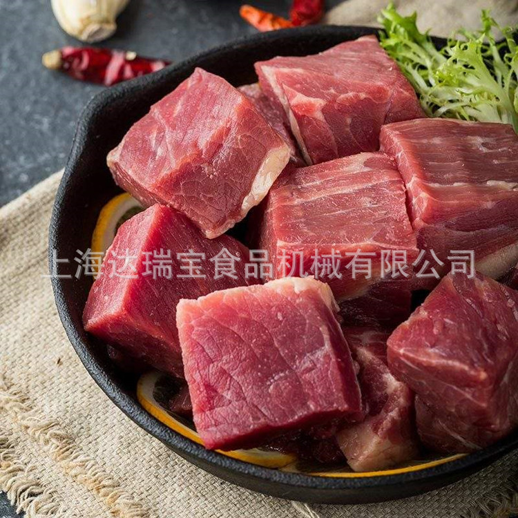 l冷冻生鲜工厂用大型切肉丁机 切五花肉粒设备 牛腱子肉切块机