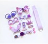 Children's set, hairgrip for princess with bow, hair accessory, gift box, no hair damage, wholesale