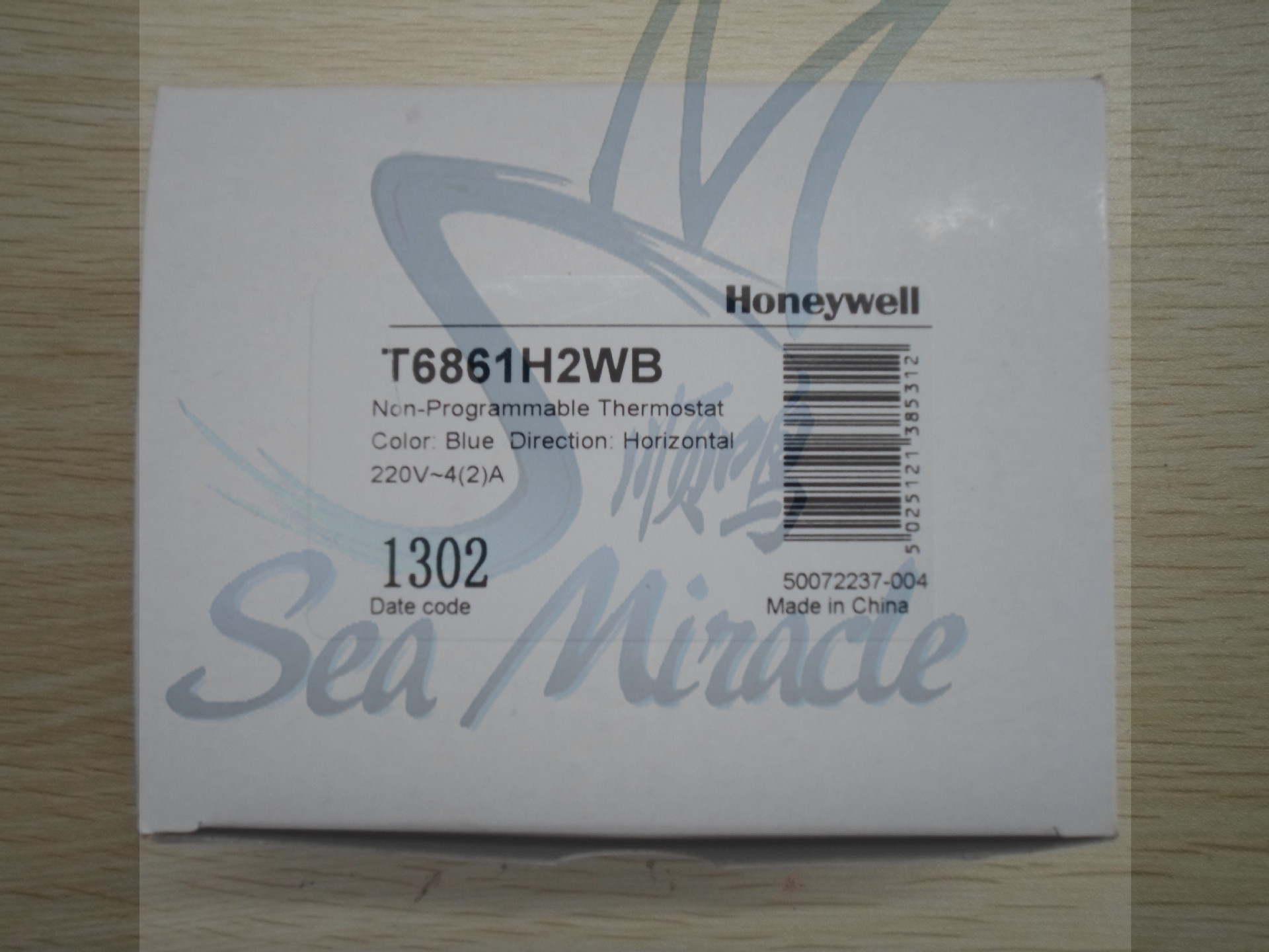 Honeywell霍尼韦尔 T6861H2WB 风机盘管温控器数显温控开关 霍尼韦尔