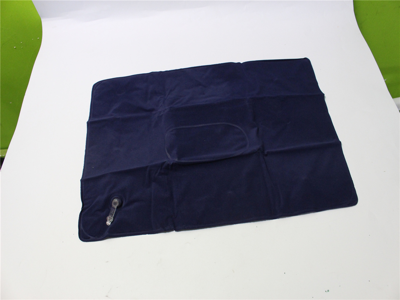 (中性）可折叠户外运动野营旅行方形PVC植绒枕充气枕头 颜色