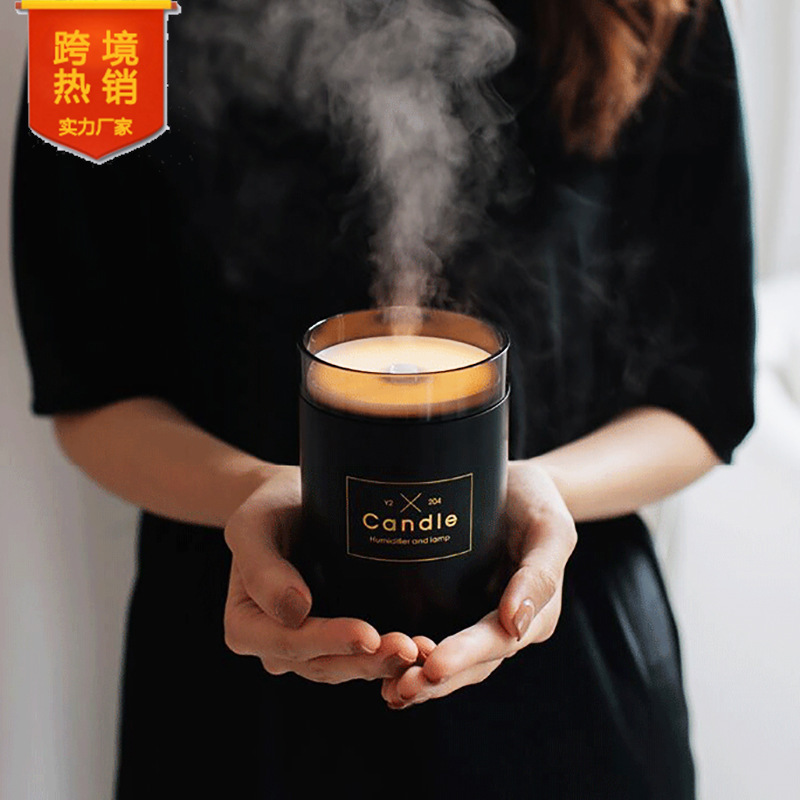 旺腾 新款创意usb加湿器办公室桌面烛台迷你空气净化车载加湿器|ru