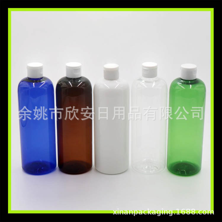 蝴蝶翻盖圆肩瓶500ml爽肤水纯露瓶 乳液瓶500ml钓鱼药液瓶翻盖瓶