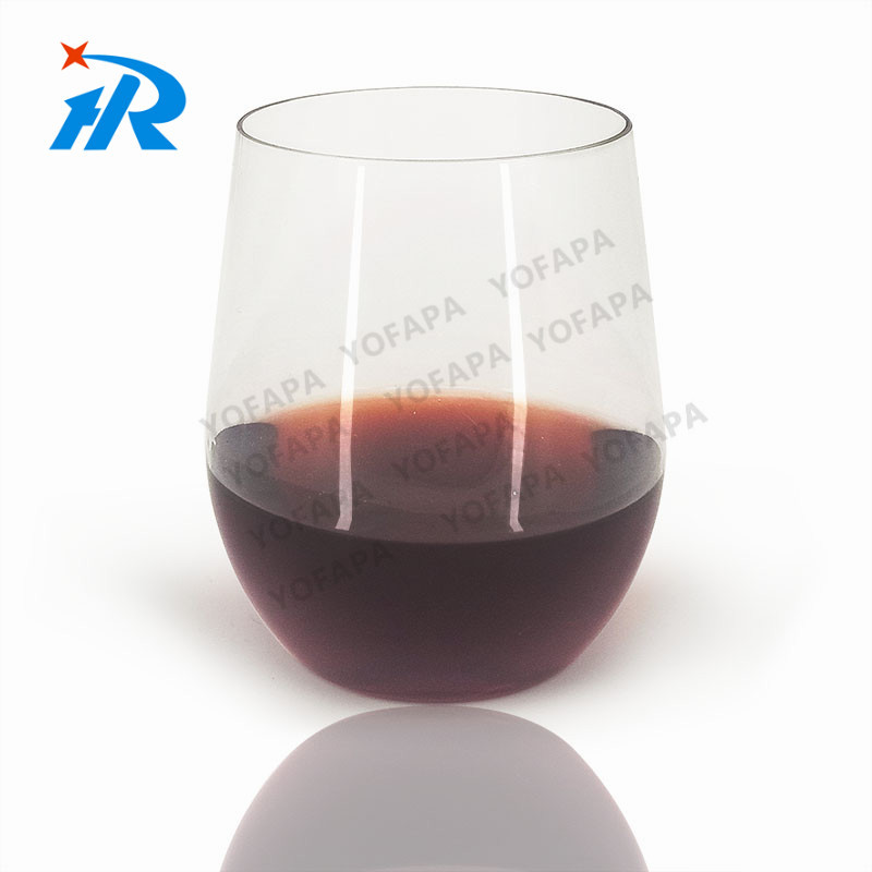 Factory direct 8oz 塑料红酒杯    塑料酒杯