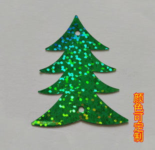 Зеленые блестки для ногтей из ПВХ, оптовые продажи, 39×49мм