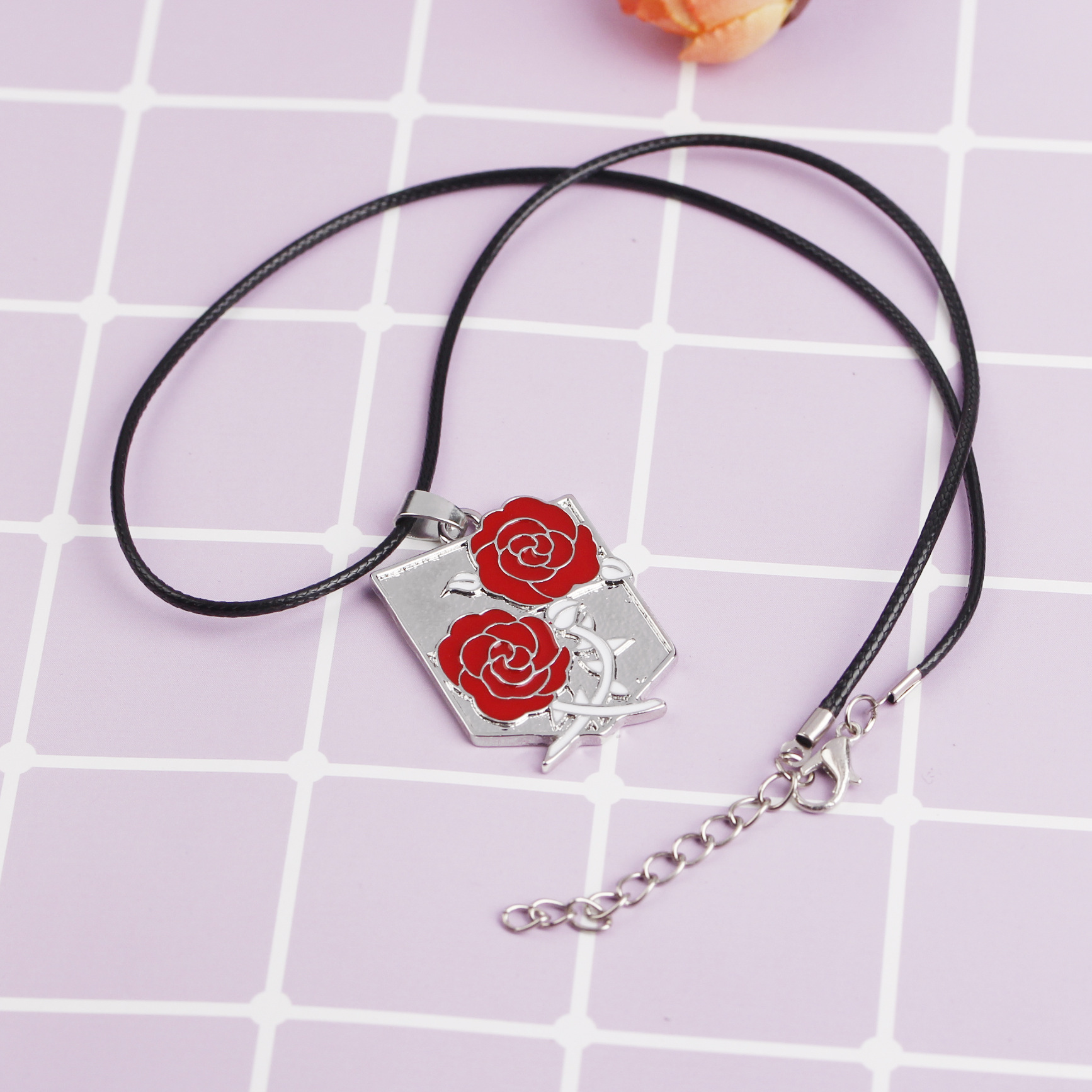 New fashion wings of freedom cruel sword law enforcement unicorn guard rose necklace