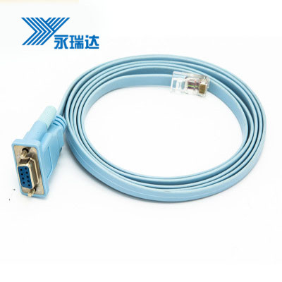console配置线 rs232转rj45调试线 db9 com串口连接线路由交换机