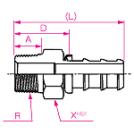 横滨YOKOHAMA接头LAR1001-04B