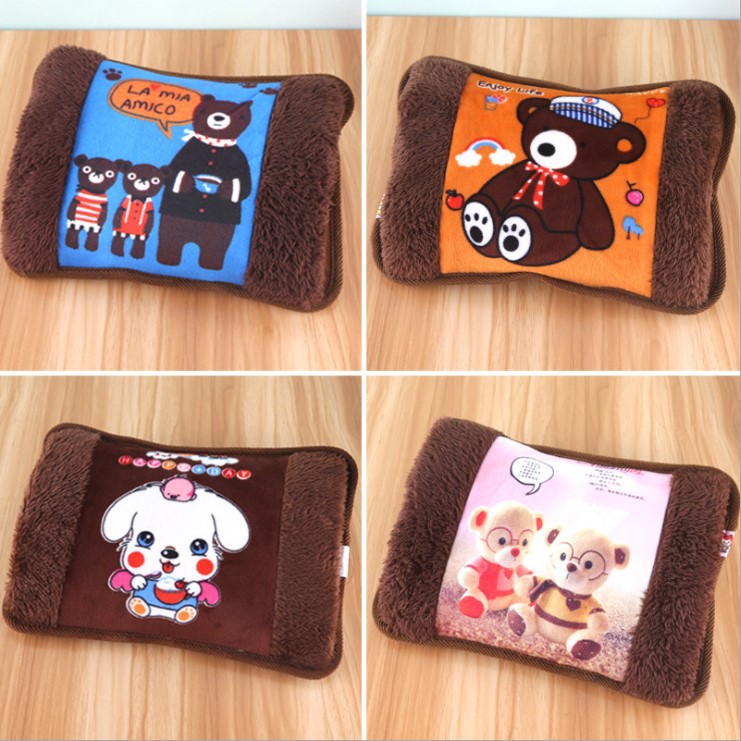 新款暖手寶卡通電暖寶 雙插手電熱水袋充電暖手寶