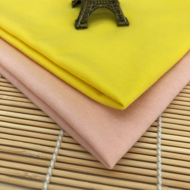 热卖 32sCVC密根 休闲服针织面料 弹力汗布 单面面料 热销