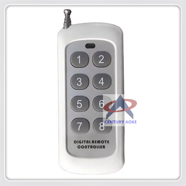 奥柯大功率1000米8键遥控器 焊码八键发射器 1527八位发射手柄