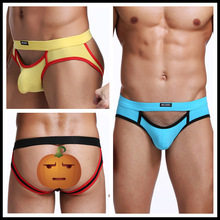 亚马逊新品跨境外贸男士性感纯棉舒适双丁字透气情趣内裤