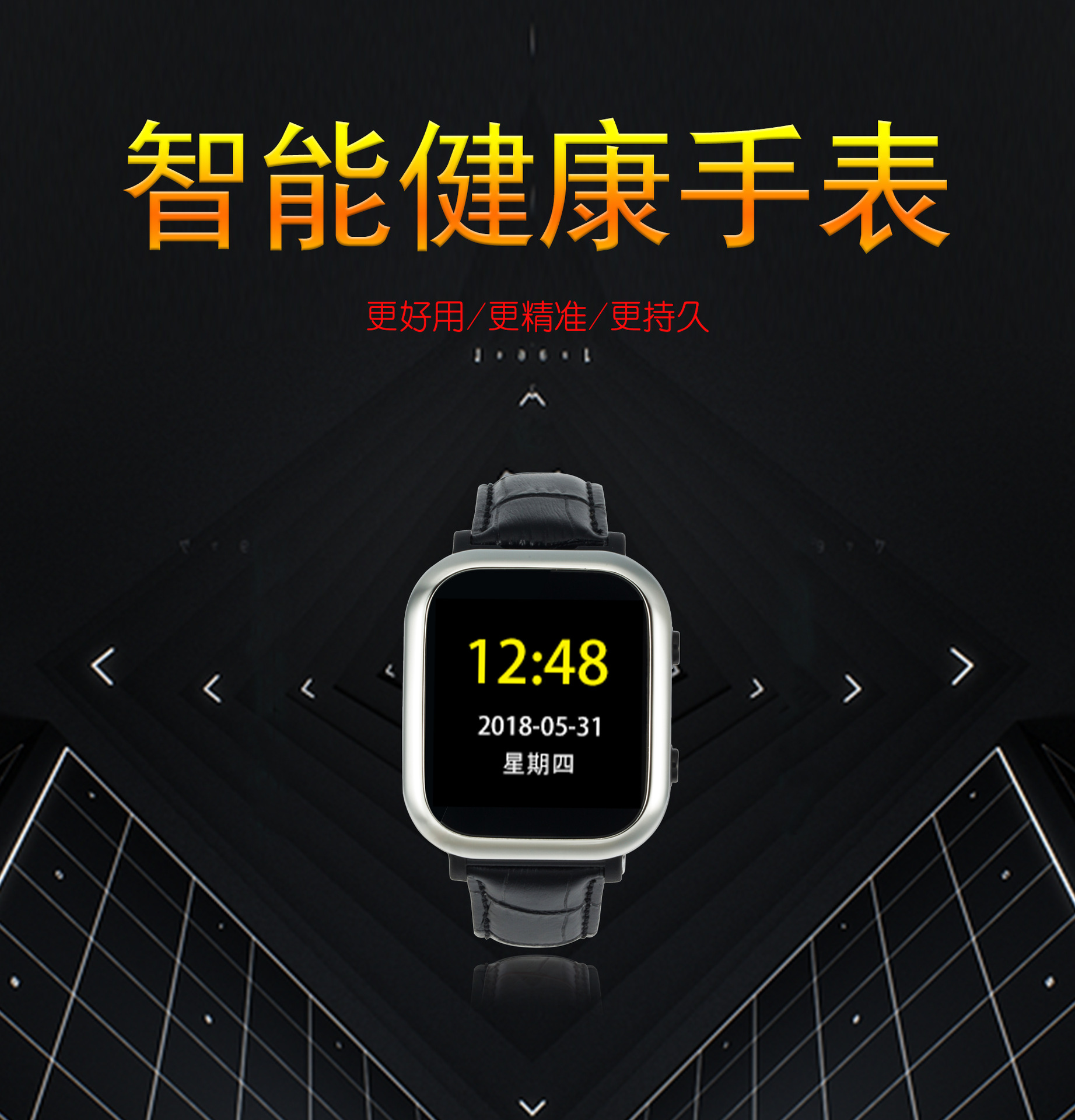 新款高性價比老人手表定位通話記步SOS心率血壓健康監測壹鍵導航