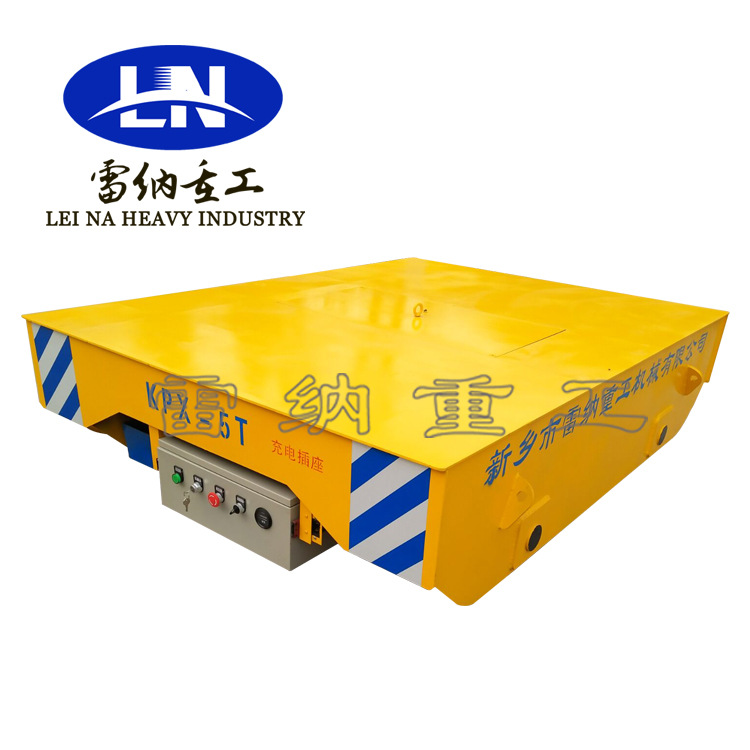 5T蓄电池轨道电动平车工程平板车 车间物料转运车 轨道工装台车