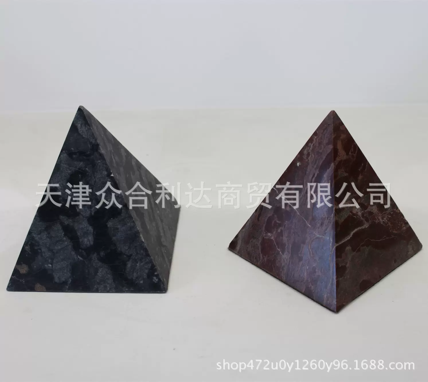 批发销售大理石金字塔 大理石工艺品 镇尺 石刻 书立