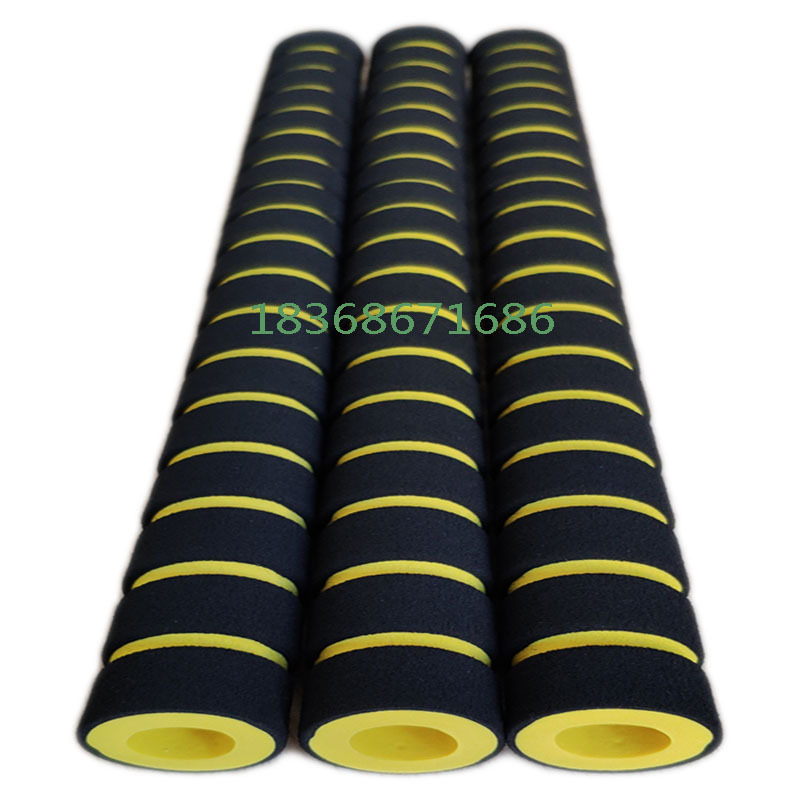 健身器材大泡棉批发 握柄NBR橡塑海绵套管 中握发泡橡胶棉把套