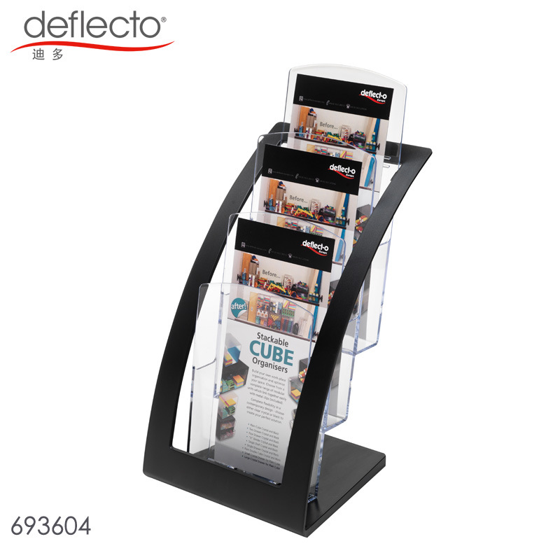 American Dodo factory direct sales A6 three-layer magazine display stand, desktop promotional stand, display stand