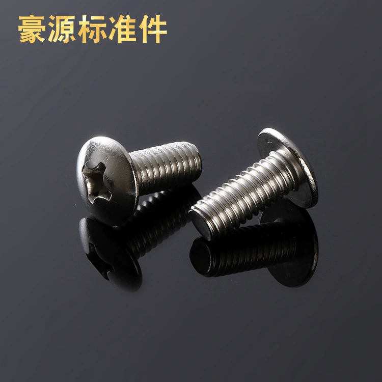 Фабрика оптовой нержавеющей стали крест машина зуб болт круглая головка винт Пан голова половина круглой головкой винт на заказ