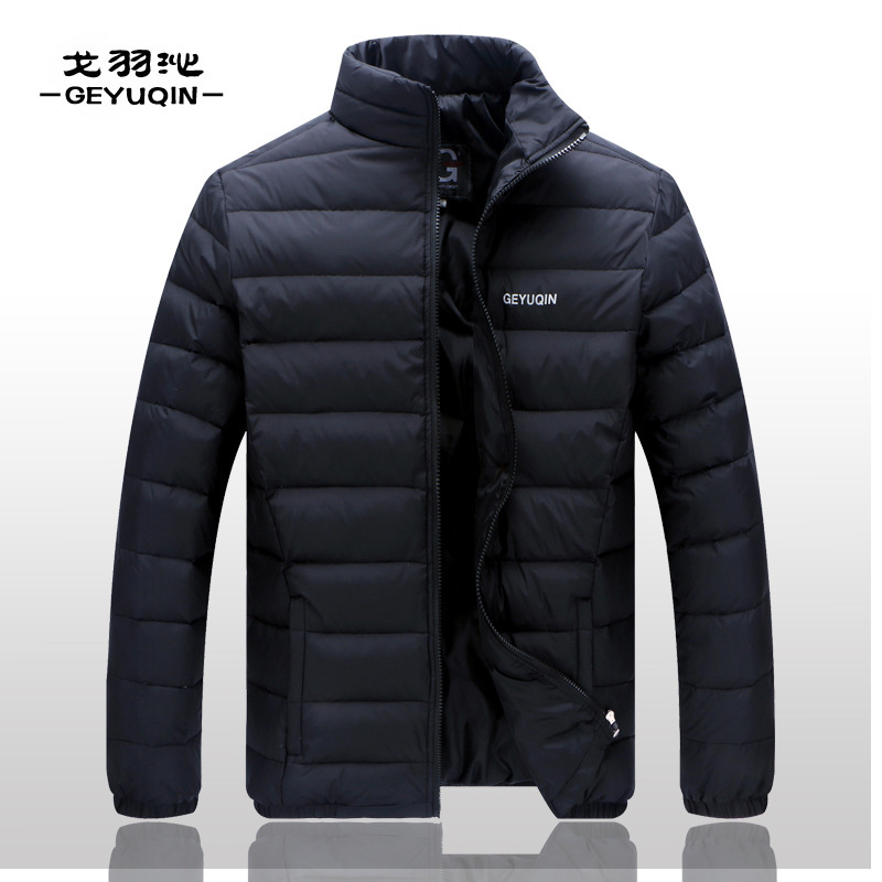 New Style down Jacket for Middle-Aged and Elderly Men, Lightweight Short Style, Middle-Aged Dad Men's Clothing, Winter Thickened Warm Casual Jacket