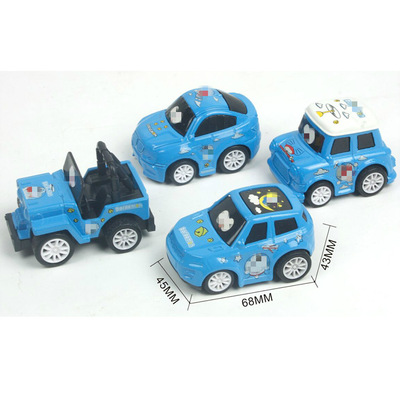 回力Q版卡通合金车仔卡通主题回力车仔蛋糕装饰小汽车玩具|ru