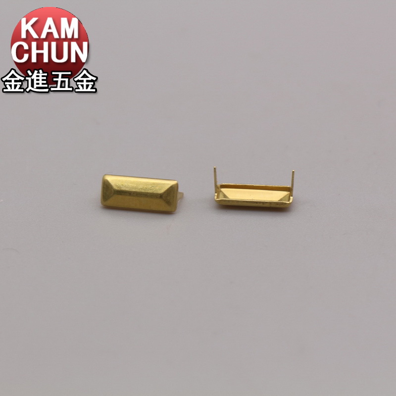 厂家直供黄铜五金 两爪钉 长条爪钉 手袋装饰服装辅料 可定
