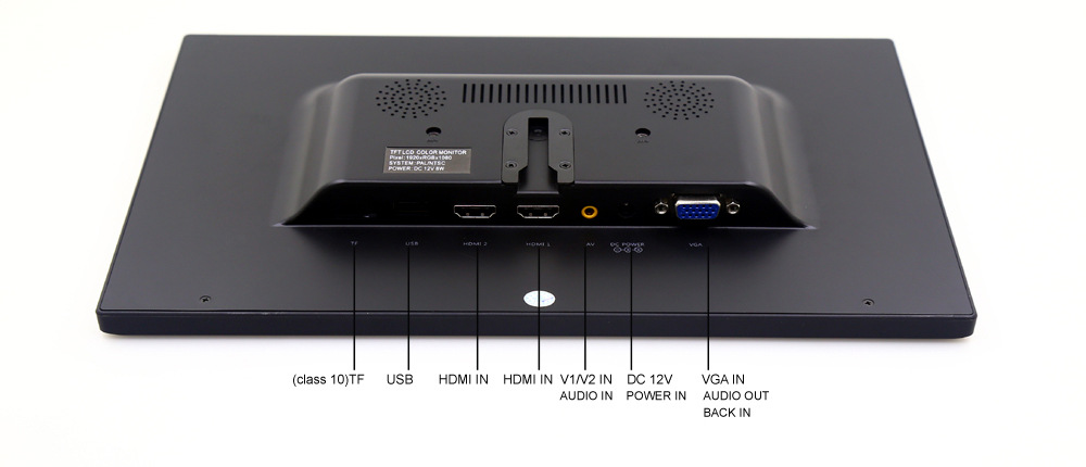 12寸超薄 全视角 IPS 1920*1080显示器带HDMI/VGA/DC/USB/SD输入-阿里巴巴
