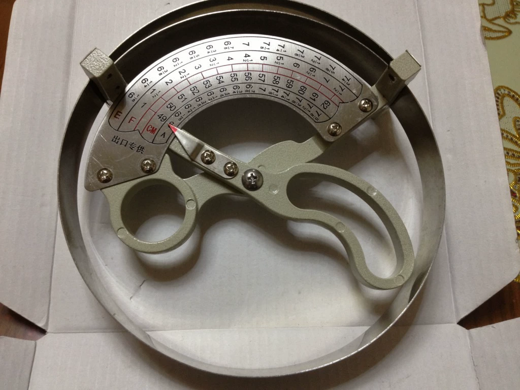 Изготовление медных больших и маленьких измерительных линеек для шляп для взрослых и детей, линейка внутреннего диаметра шляпы, инструмент для измерения шляп