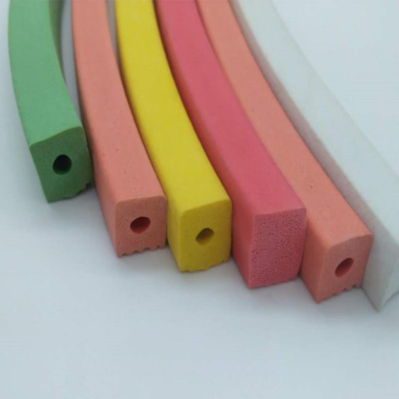 彩色硅胶海绵条 方形硅胶发泡密封条 三元乙丙发泡胶条