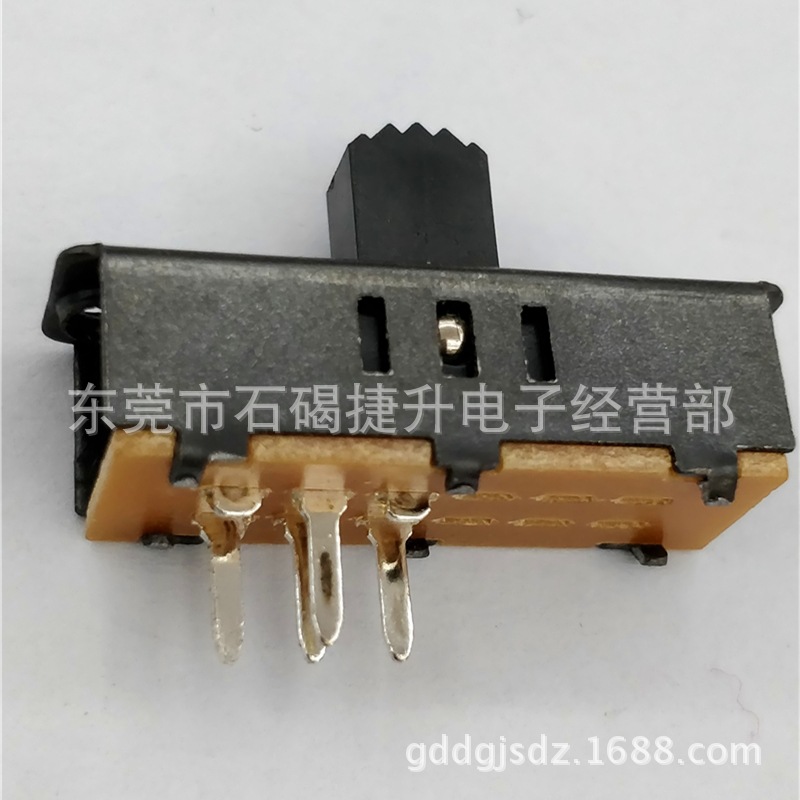 SS23F12三档双排十二脚拨动开关3档12脚滑动开关攻牙27*8波动3位|ms