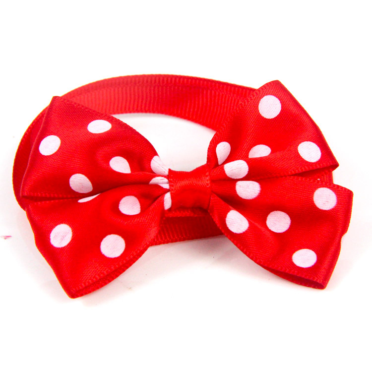 8g Weight Costume Props Event & Party Supplies Pet Accessories Type Of Pet Supplies Christmas Occasion Ribbon Material Christmas Festival Color Block, Polka Dots Pattern All Seasons Season Bowknot Design Casual Style Casual Ribbon Christmas Color Block Polka Dots Bowknot Pet Accessories 3